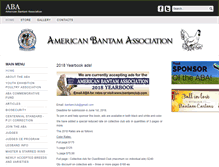 Tablet Screenshot of bantamclub.com